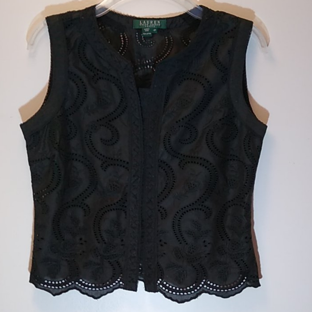 Ralph Lauren embroidered eyelet blouse - Picture 4 of 12